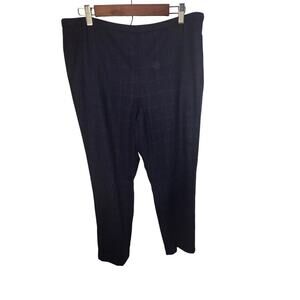 Talbots Size 14 Women’s Wool Blend Gray w Red Pinstriped Lined Y2K Dress Pant